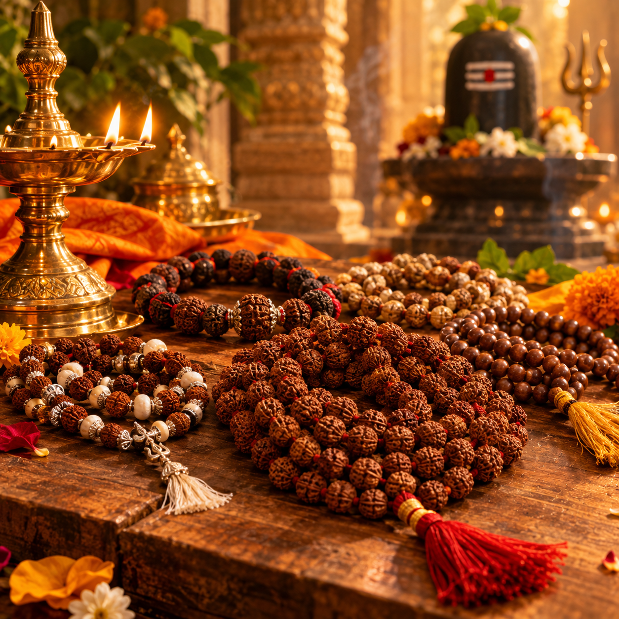 रुद्राक्ष, मालाएँ एवं जप सामग्री