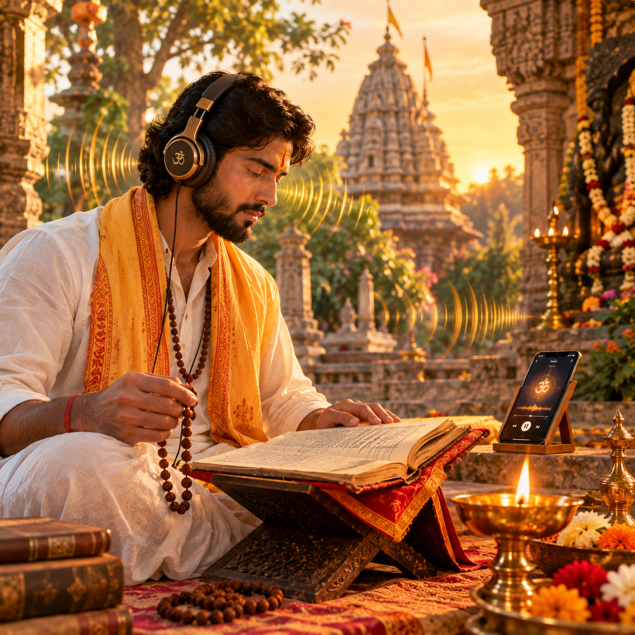 श्रवण के साथ पाठ