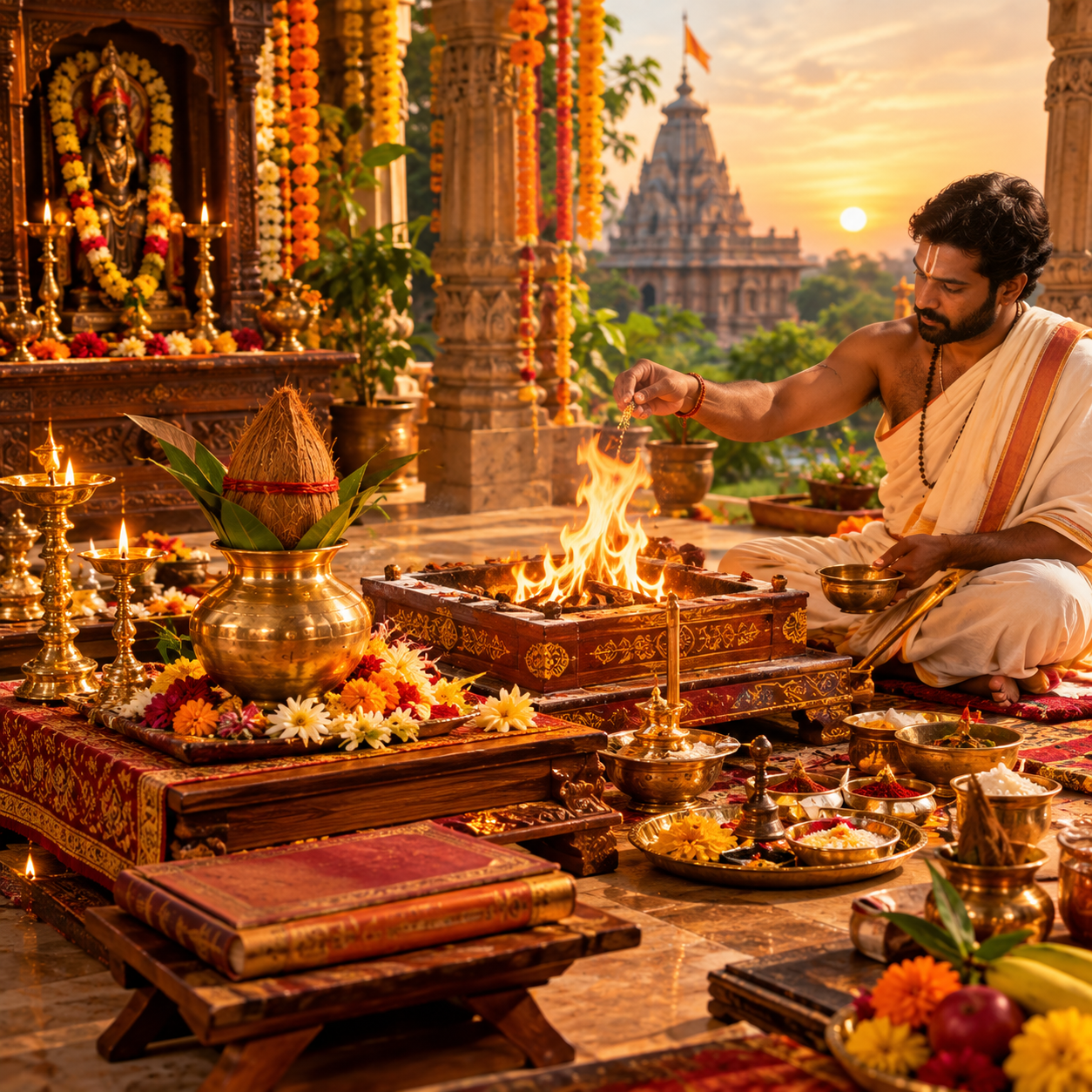 पूजा की विधि एवं रूपरेखा (वैदिक रीति)